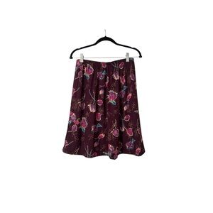 Vintage Floral Liz Baker Essentials Midi Skirt